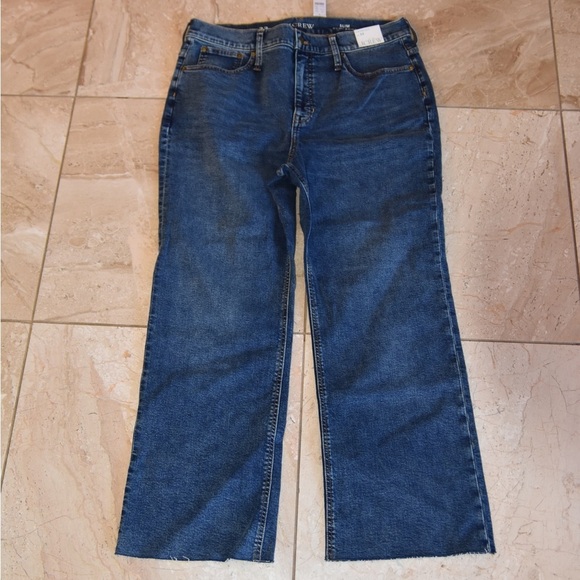 J. Crew Slim Demi boot Blue Women's Jeans denim size 33 - Picture 1 of 3